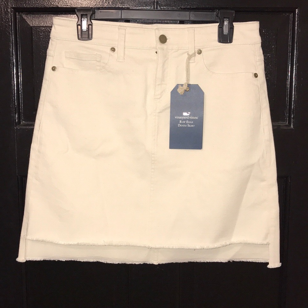 SALE!!! Vineyard Vines Raw Edge Denim Skirt